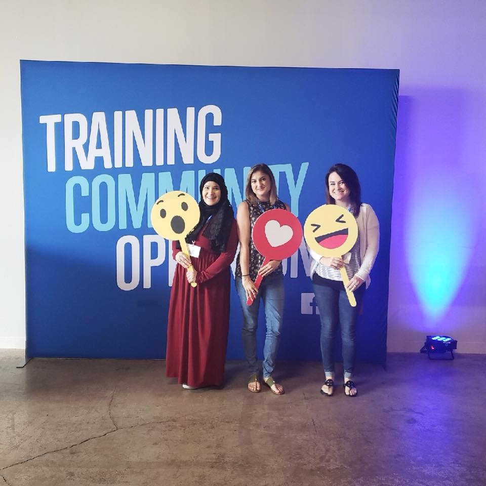 Hannah Tiffany and Mackenzie at Facebook BOOST event