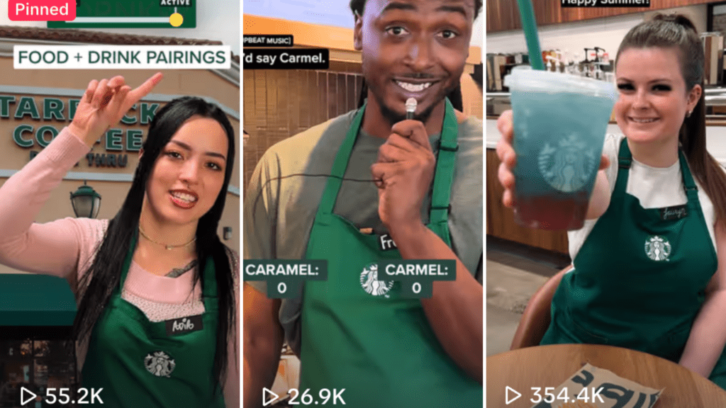 Starbucks Partners share insider tips on the TikTok