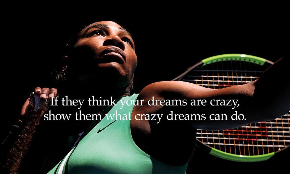 Nike features Serena Williams and other female athletes in their Dream Crazier campaign 